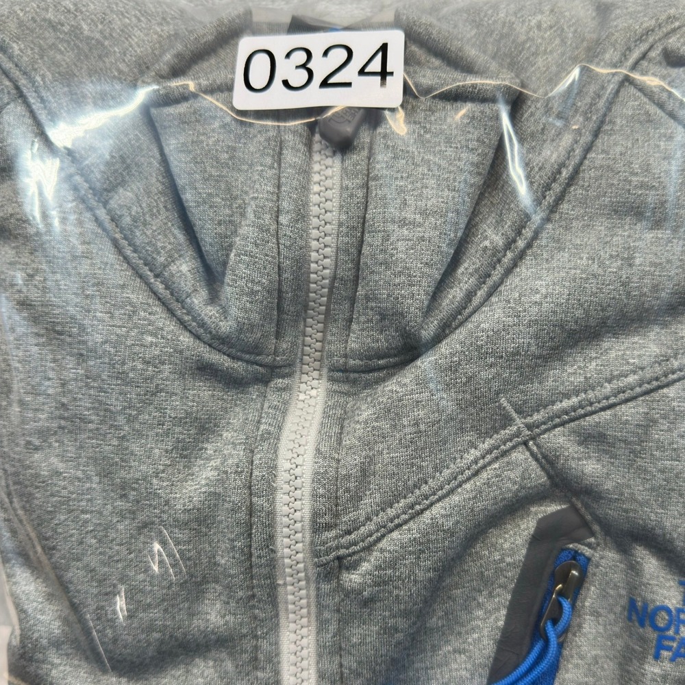 The North Face Pullover Mens XL Grey Quarter Zip Tech Fleece Jacket 0324 - Picture 9 of 9
